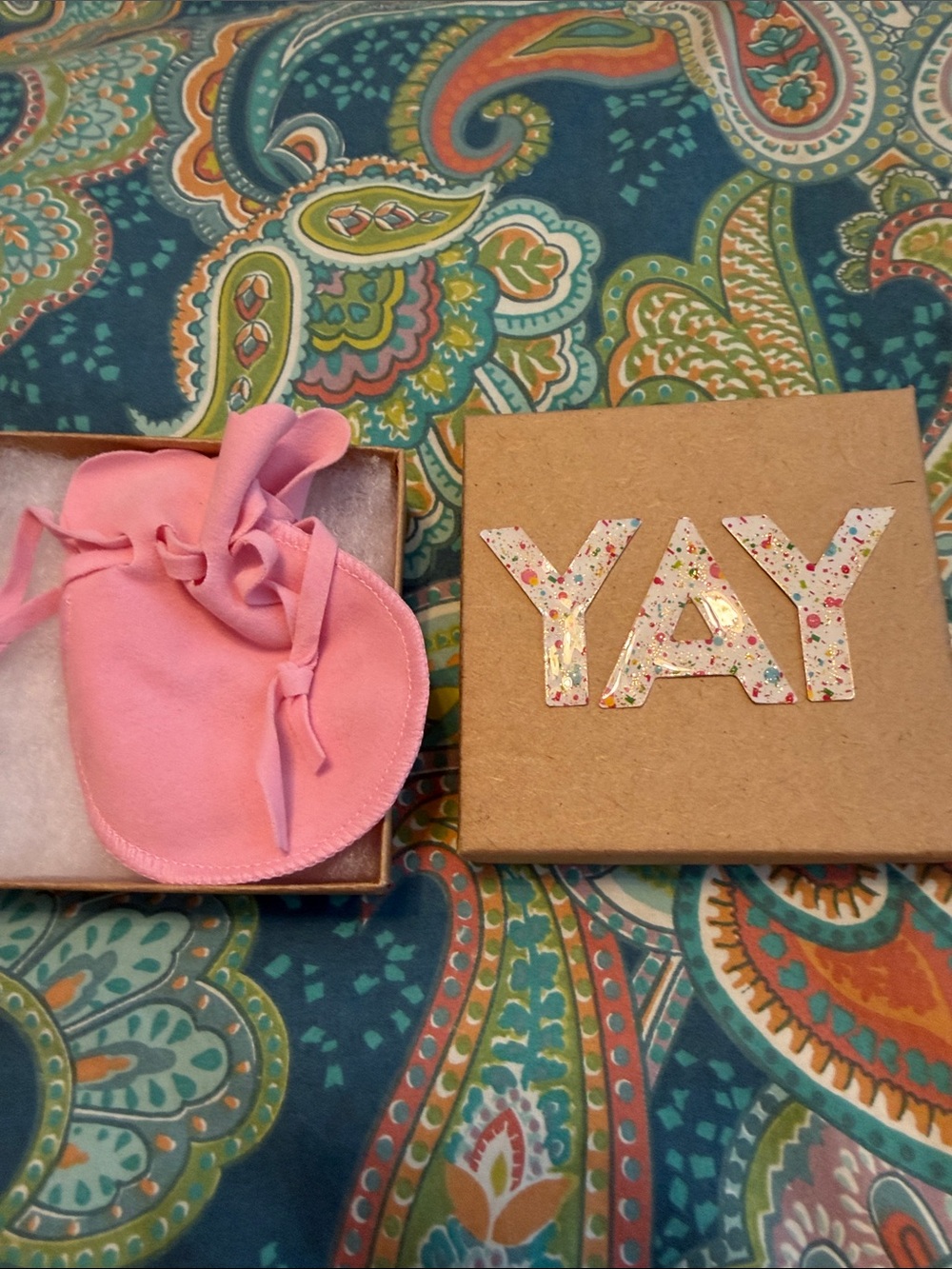 Celebrate It Pink Suede Drawstring Jewelry Pouch